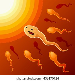 Purposeful spermatozoon