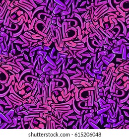 Purpple wild-style graffiti urban funky background. Croosing arrows