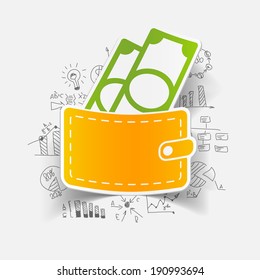 purse with business formulas