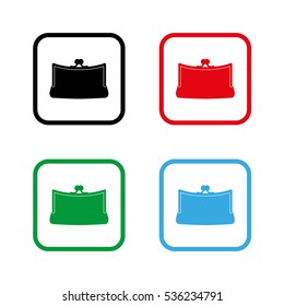 Purse  - color vector icon