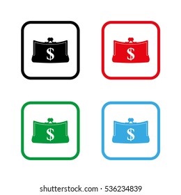 Purse  - color vector icon