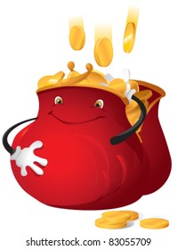 purse filled with money