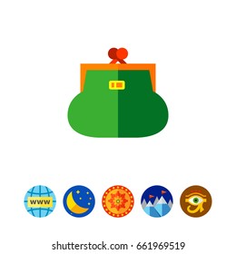 Purse Flat Icon