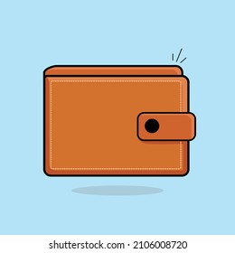 purse flat icon, wallet vector flat, brown wallet flat, man wallet flat design illustration,brown pocket,brown purse