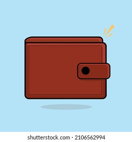 purse flat icon, wallet vector flat, brown wallet flat, man wallet flat design illustration,brown pocket,brown purse