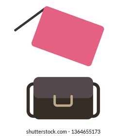 Purse flat illustration