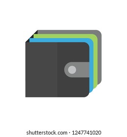 purse flat vector icon