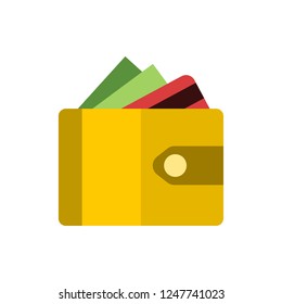 purse flat vector icon