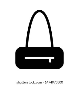 purse glyph flat vector icon