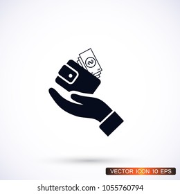 purse in hand icon