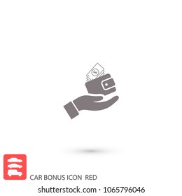 purse in hand icon