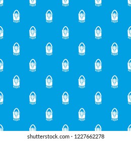 Purse handbag hipster pattern vector seamless blue repeat for any use
