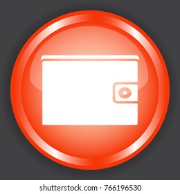 purse icon 3d, for Internet icon and application icon. Vector eps 10.