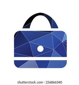 purse icon Abstract Triangle Geometrical background 