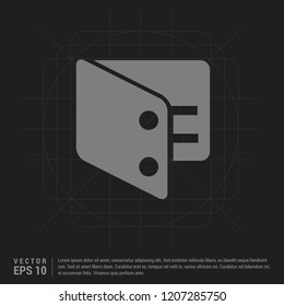 purse icon - Black Creative Background - Free vector icon