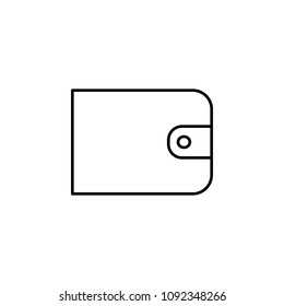 purse icon. Element of simple travel icon for mobile concept and web apps. Thin line purse icon can be used for web and mobile on white background