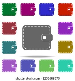 purse icon. Elements of University life in multi color style icons. Simple icon for websites, web design, mobile app, info graphics