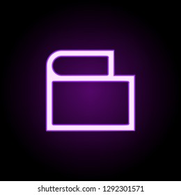 purse icon. Elements of web in neon style icons. Simple icon for websites, web design, mobile app, info graphics
