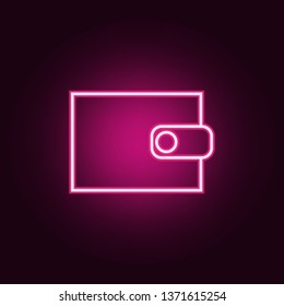 purse icon. Elements of Web in neon style icons. Simple icon for websites, web design, mobile app, info graphics