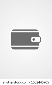 Purse icon graphic illustration.Wallet Icon in trendy flat style isolated on grey background. Wallet women's wallet icon. Women's things element. Premium quality graphic design icon