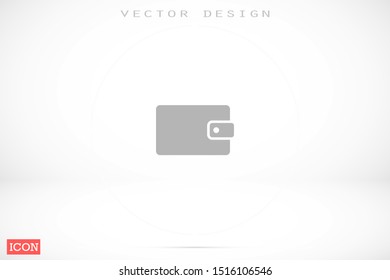 Purse icon graphic illustration.Wallet Icon in trendy flat style isolated on grey background. Wallet women's wallet icon. Women's things element. Premium quality graphic design icon