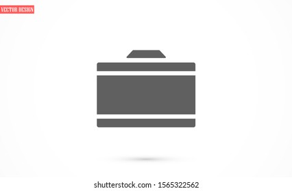 Purse icon graphic illustration.Wallet Icon in trendy flat style isolated on grey background. Wallet women's wallet icon. Women's things element. Premium quality graphic design icon