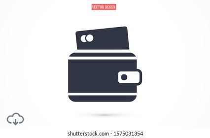 Purse icon graphic illustration.Wallet Icon in trendy flat style isolated on grey background. Wallet women's wallet icon. Women's things element. Premium quality graphic design icon 