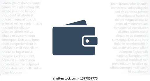 Purse icon graphic illustration.Wallet Icon in trendy flat style isolated on grey background. Wallet women's wallet icon. Women's things element. Premium quality graphic design icon