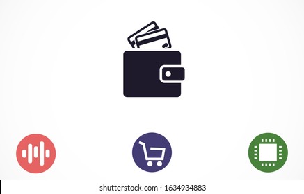 Purse icon graphic illustration.Wallet Icon in trendy flat style isolated on grey background. Wallet women's wallet icon. Women's things element. Premium quality graphic design icon