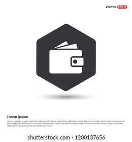 purse icon Hexa White Background icon template - Free vector icon
