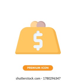 purse icon isolated on white background. for your web site design, logo, app, UI. Vector graphics illustration and editable stroke. EPS 10.