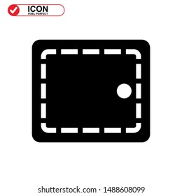 purse icon isolated sign symbol vector illustration - high quality black style vector icons
