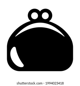Purse icon isolated vector illustration. High quality black style vector icon