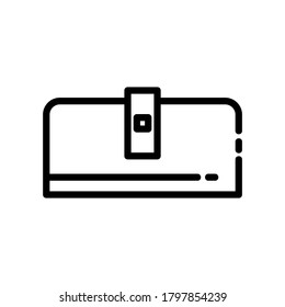 purse icon or logo isolated sign symbol vector illustration - high quality black style vector icons
