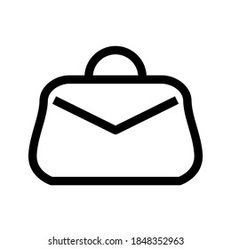 purse icon or logo isolated sign symbol vector illustration - high quality black style vector icons
