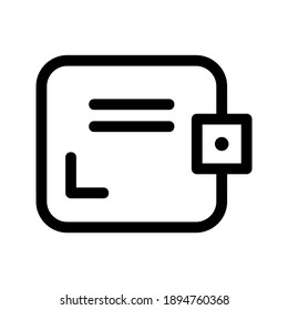 Purse icon or logo isolated sign symbol vector illustration - high quality black style vector icons
