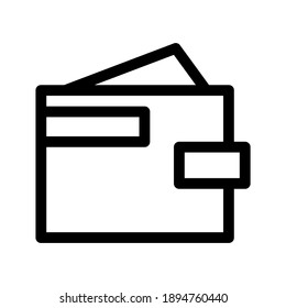 Purse icon or logo isolated sign symbol vector illustration - high quality black style vector icons
