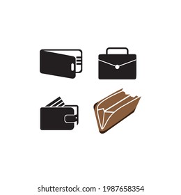 Purse icon Logo Template vector icon illustration design 