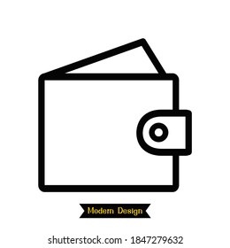 purse icon with modern design. vector illustration