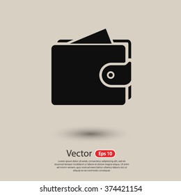 Purse icon. One of set web icons