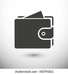 Purse icon. One of set web icons