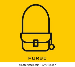 Purse icon signs