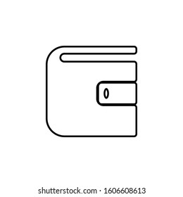 purse icon. Simple thin line, outline vector of banking icons for ui and ux, website or mobile application