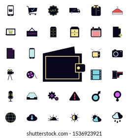 purse icon. Universal set of web for website design and development, app development