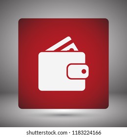 Purse icon vector