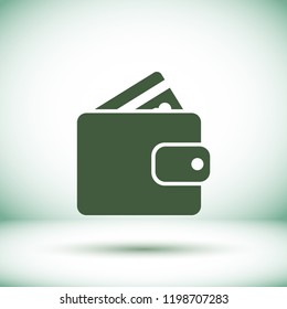 Purse icon vector