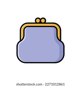 purse icon vector design template in white background