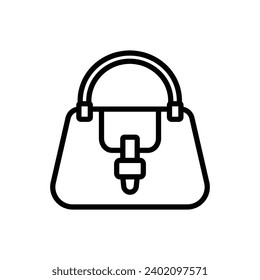 plantilla de diseño de vectores de icono de bolso simple y limpio