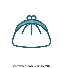plantilla de diseño de vectores de icono de bolso simple y limpio