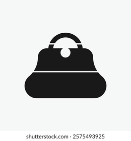 purse icon vector design template in white background